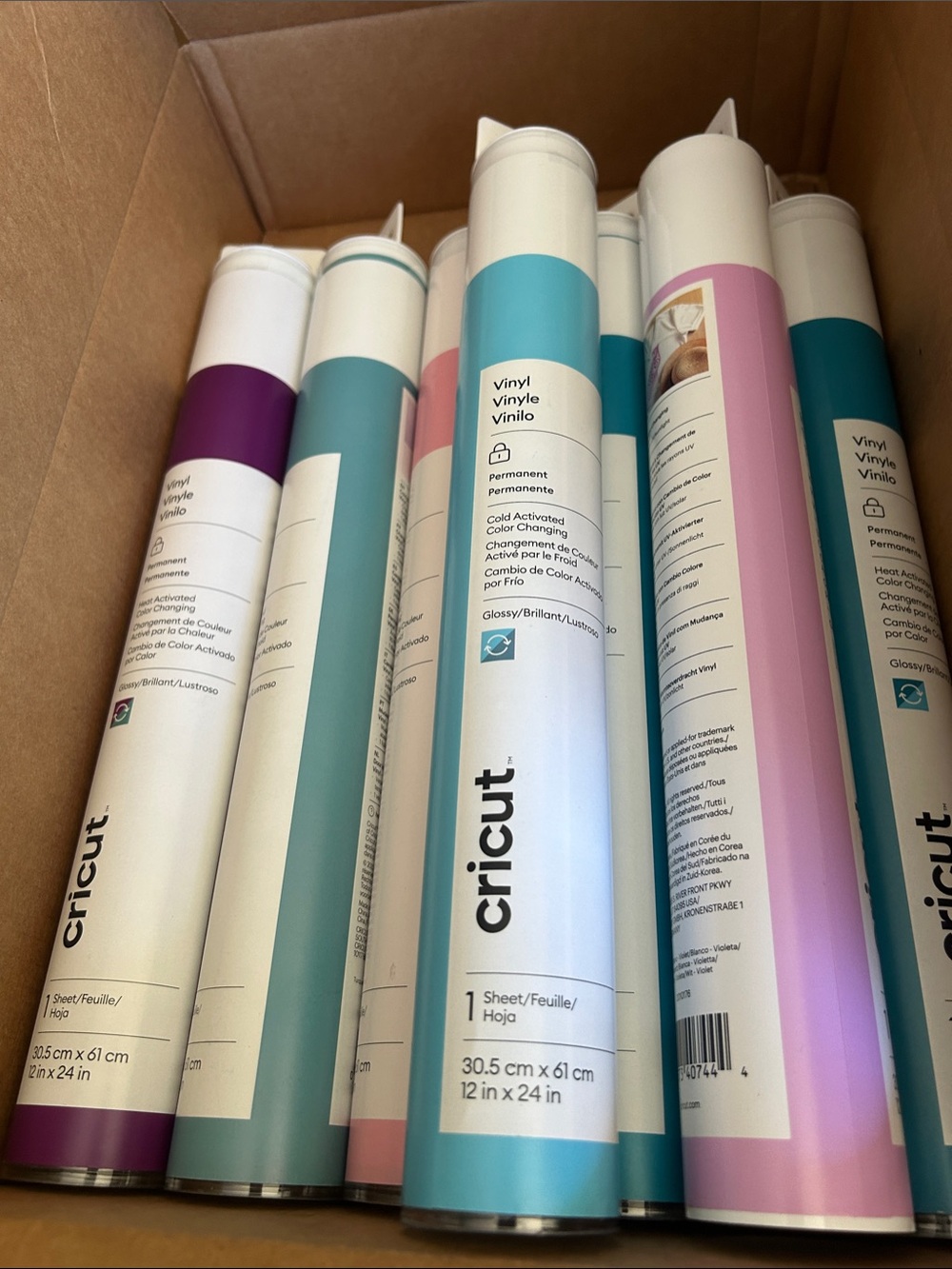 Cricut Permanent Heat,Cold,UV color changing